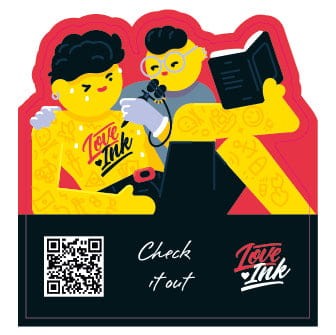 10 sztuk Naklejki ulotki z kodem QR