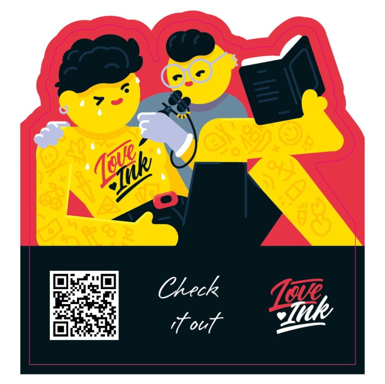 10 sztuk Naklejki ulotki z kodem QR